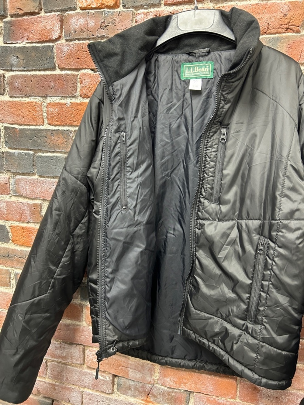 L.L. Bean Puffer Jacket Insulated Cropped Cut Medium - Picture 4 of 5